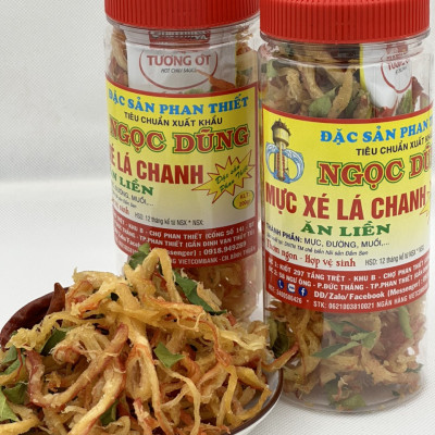 Đặc sản Phan Thiết - Mực Xé Lá Chanh Gói 50 Gram Sản Phẩm Trải Nghiệm Đã Chế Biến Ăn Liền Ngon Ơi Là Ngon. Hạn Sử Dụng 12 Tháng Kể Từ Ngày Đặt Hàng - OCOP 4 Sao