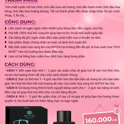 2 lọ Nước Hoa Cô bé Thương Hiệu Mychi (Dream lover) lưu hương 48h gợi cảm quyến rũ