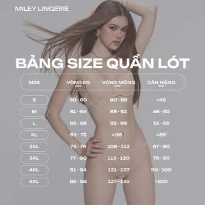 Bộ Đồ Lót Viền Lưng Logo Miley Vải Sợi Thiên Nhiên BamBoo Miley Lingerie BRB001_FBS01
