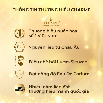 Nước Hoa Nam Charme Red De Charme 100ml Chính Hãng, Nam Tính Lịch Lãm
