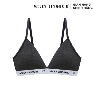 Bộ Đồ Lót Mút Mỏng Không Gọng thời Trang Và Quần Boxer Cotton Tự Nhiên Viền Lưng Logo BeingMe Miley Lingerie