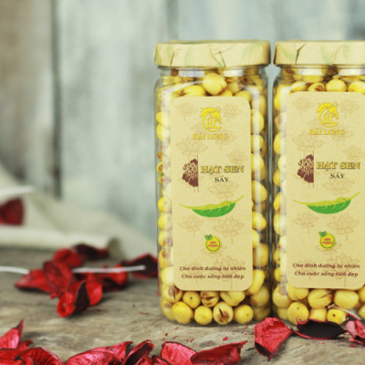 Combo Hạt Sen Sấy Hải Long (230g) + Đậu Phộng Mè Cay Hải Long (250g)